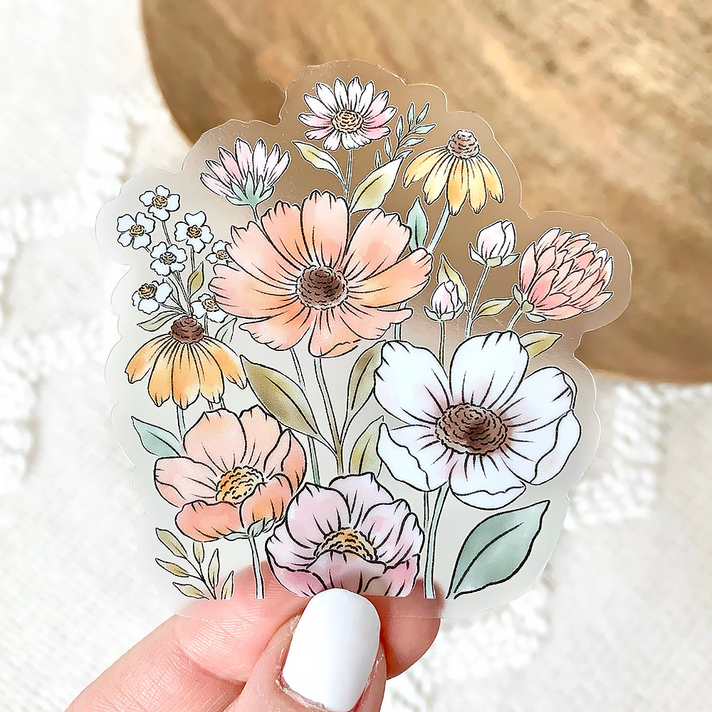 Elyse Breanne Design Elyse Breanne Design Clear Sticker - Wildflower Bunch