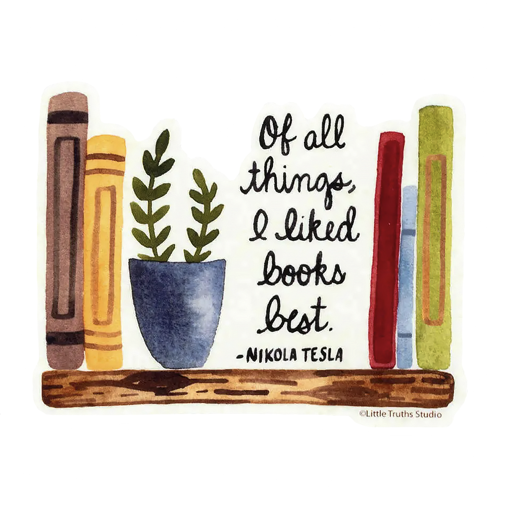 Buy Olympia Little Truths Sticker - I Liked Books Best
