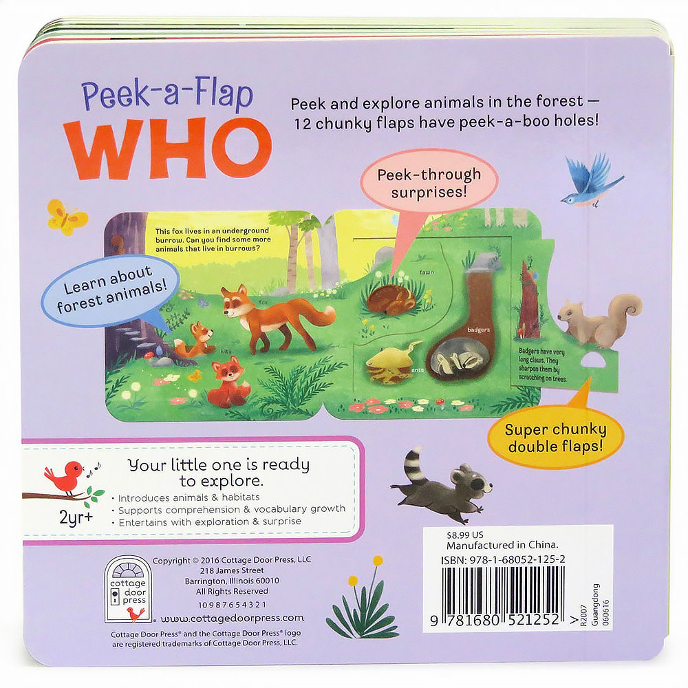 Who Peek-A-Flap Board Book