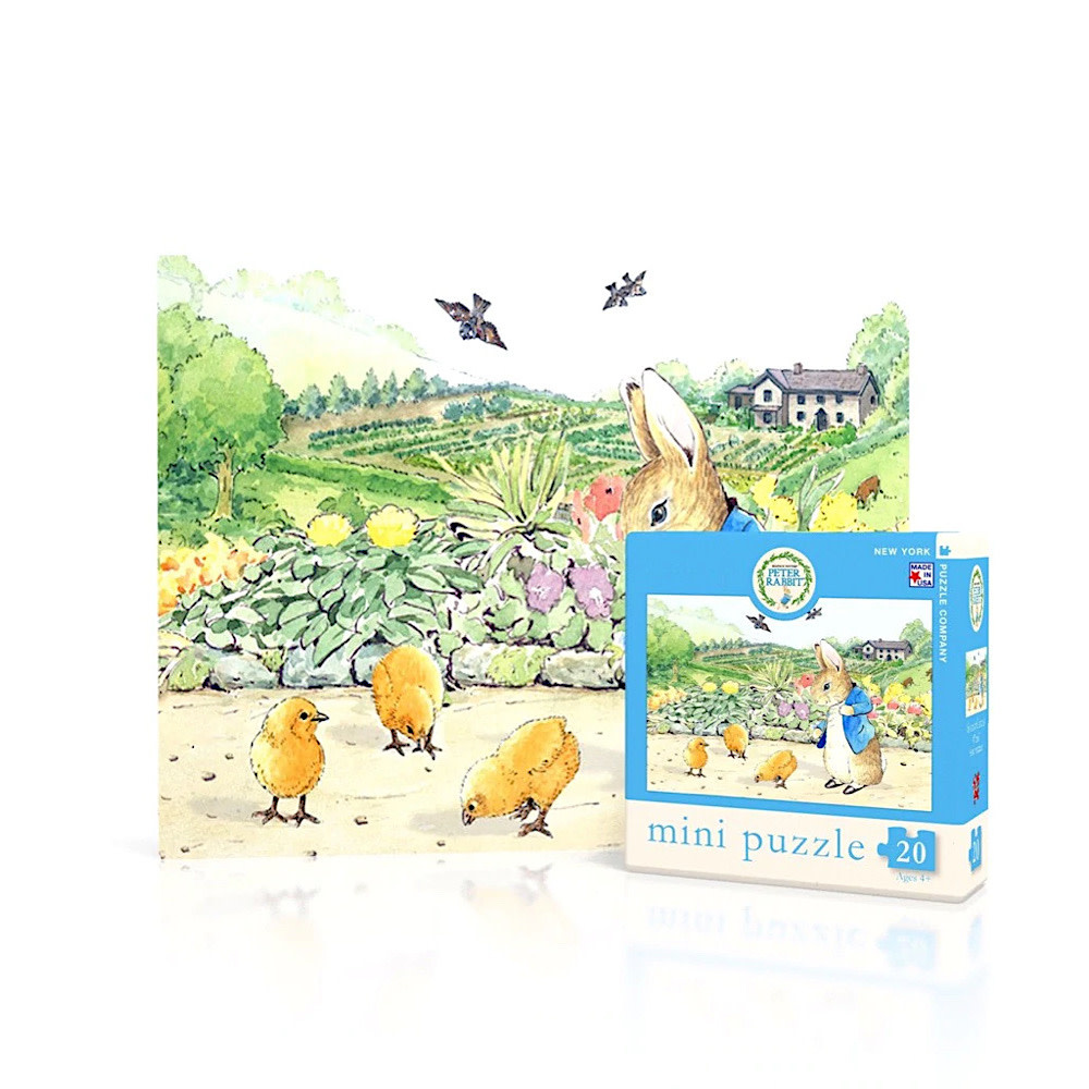 New York Puzzle Co - Spring Chicks - 20 Piece Mini Jigsaw Puzzle