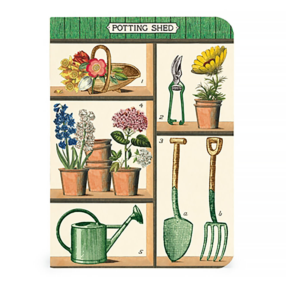 Cavallini - Set of 3 Mini Notebooks - Gardening