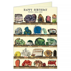 Cavallini Papers & Co., Inc. Cavallini - Greeting Card - Happy Birthday Mineralogie