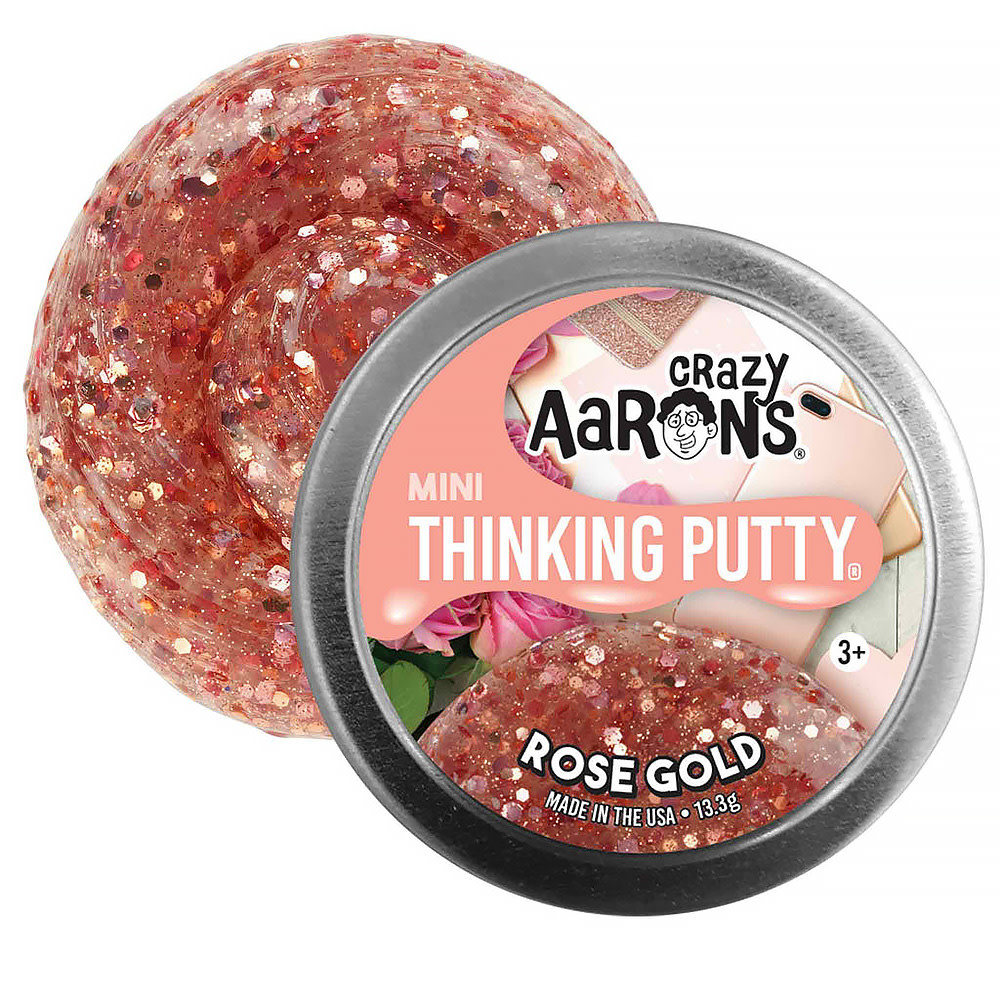 Crazy Aaron's Crazy Aaron's Thinking Putty Mini - 2 inches - Rose Gold