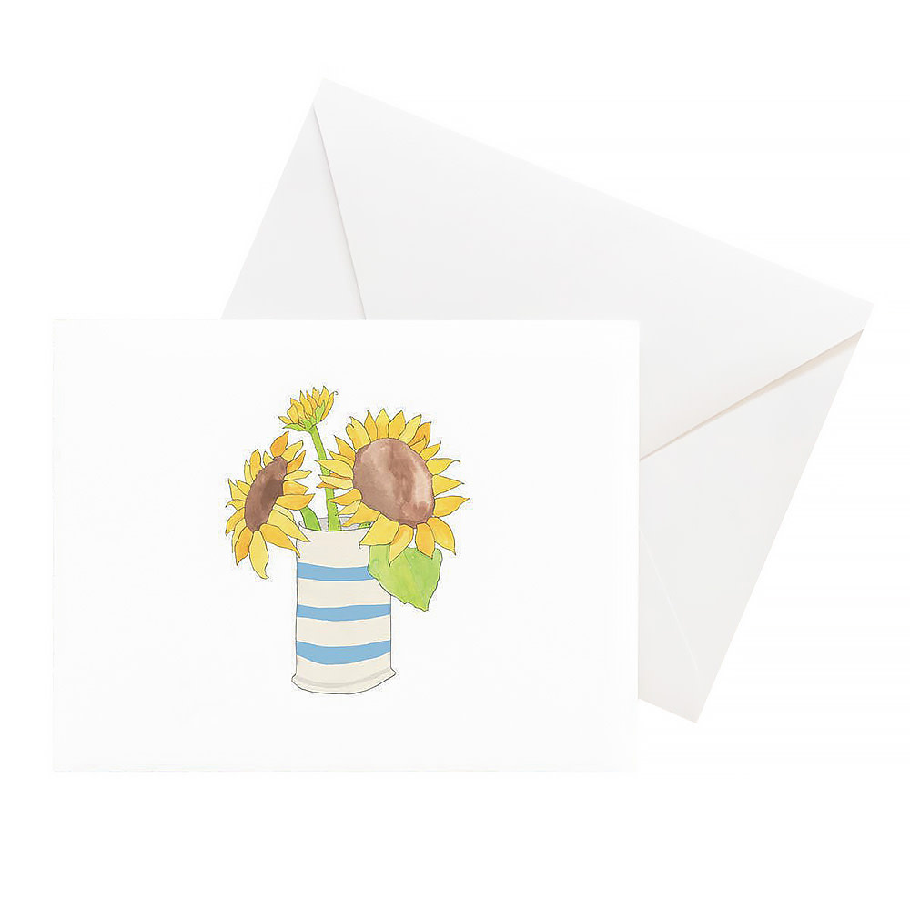 Sara Fitz Box of 8 Cards - Sunflower