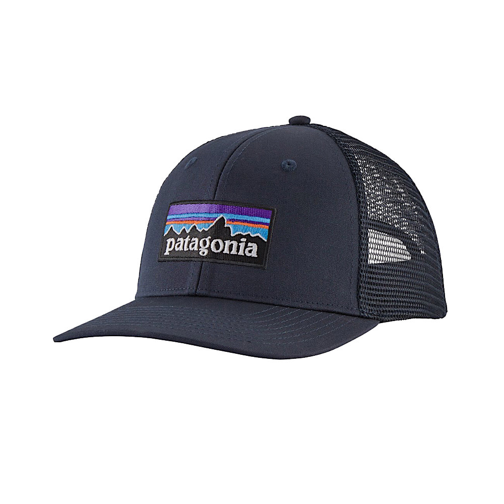 Patagonia Trucker Hat - P-6 Logo - New Navy Blue