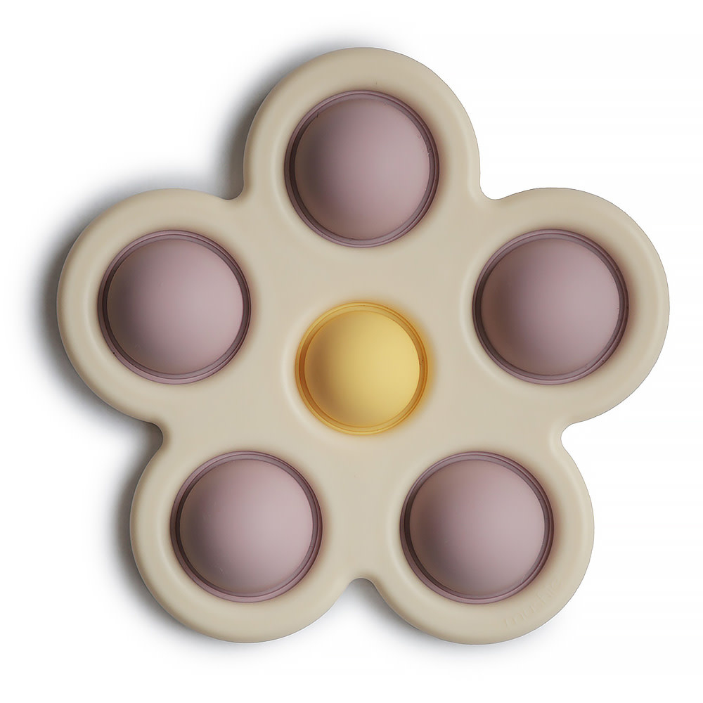 Mushie - Flower Press Toy - Lilac