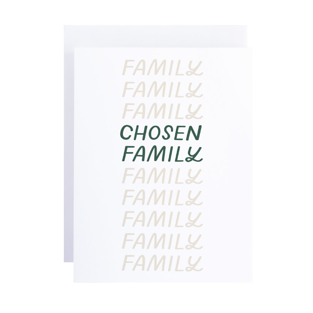 Just Follow Your Art - Chosen Family Card