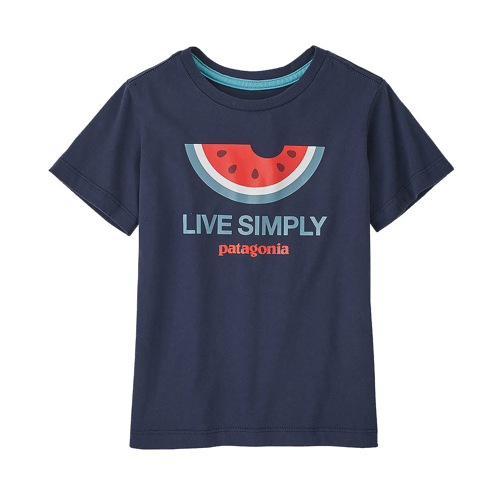 Patagonia Baby Live Simply Organic T-Shirt - Melon - New Navy