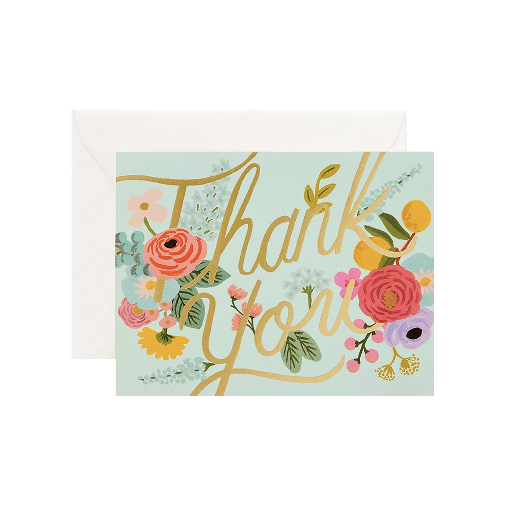 Rifle Paper Co. Rifle Paper Co. Boxed Set of Mint Garden Thank You Cards