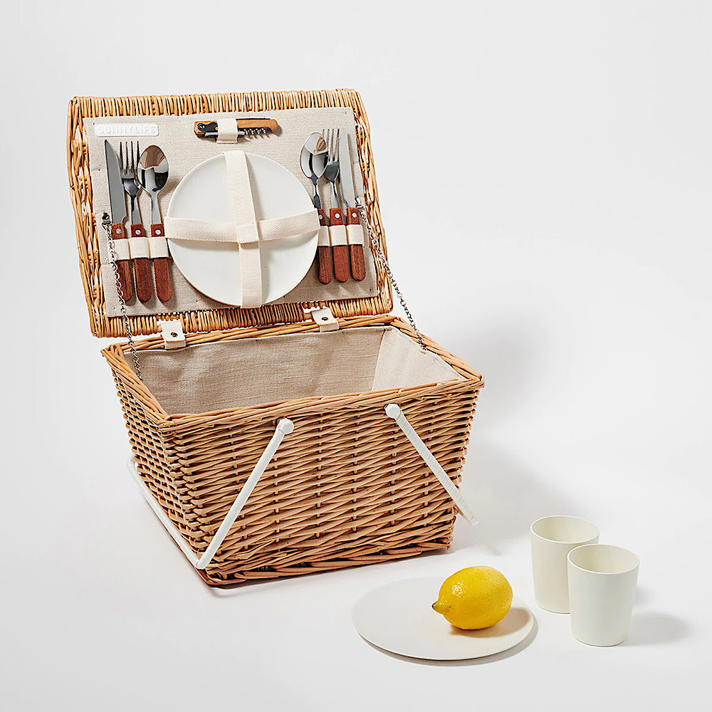 Sunnylife Sunnylife Small Picnic Basket - Natural
