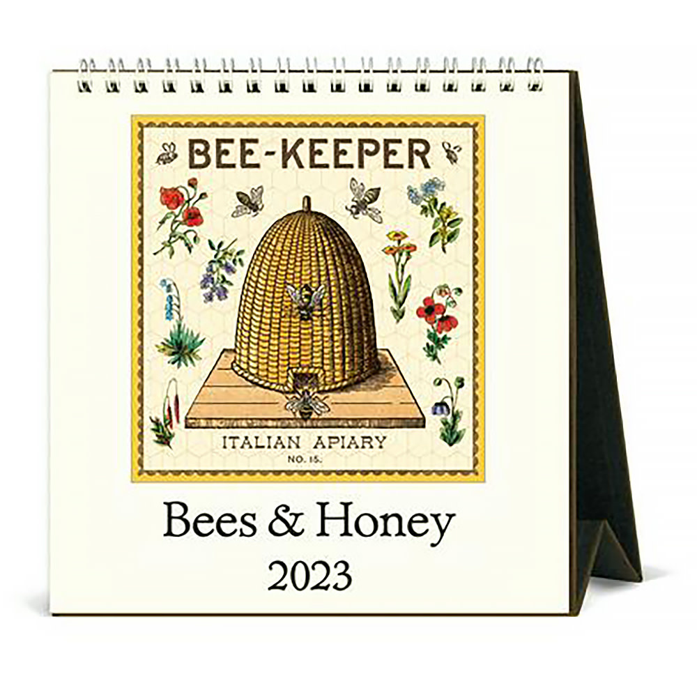 Cavallini Desk Calendar - Bees & Honey 2023