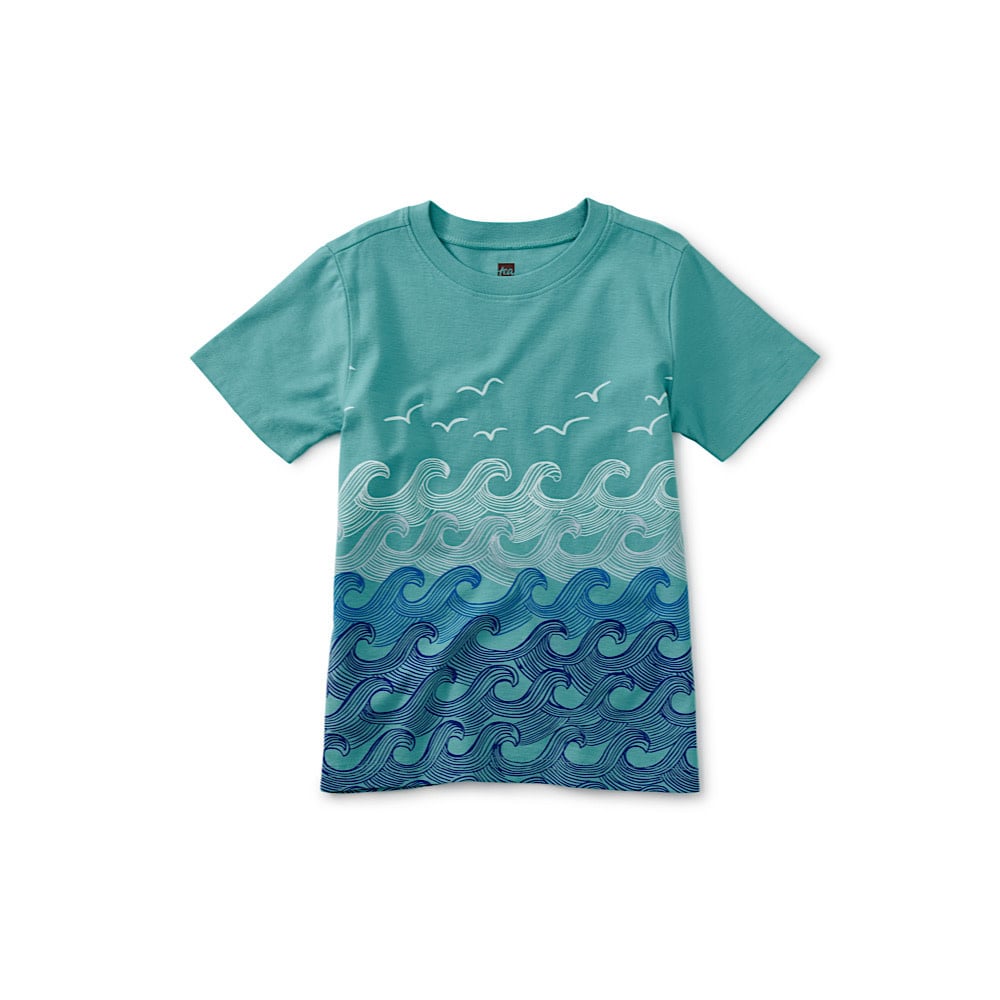 Tea Collection Rolling Waves Graphic Tee - Patina