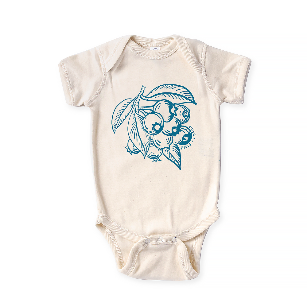 Hills & Trails Blueberry Branch Onesie