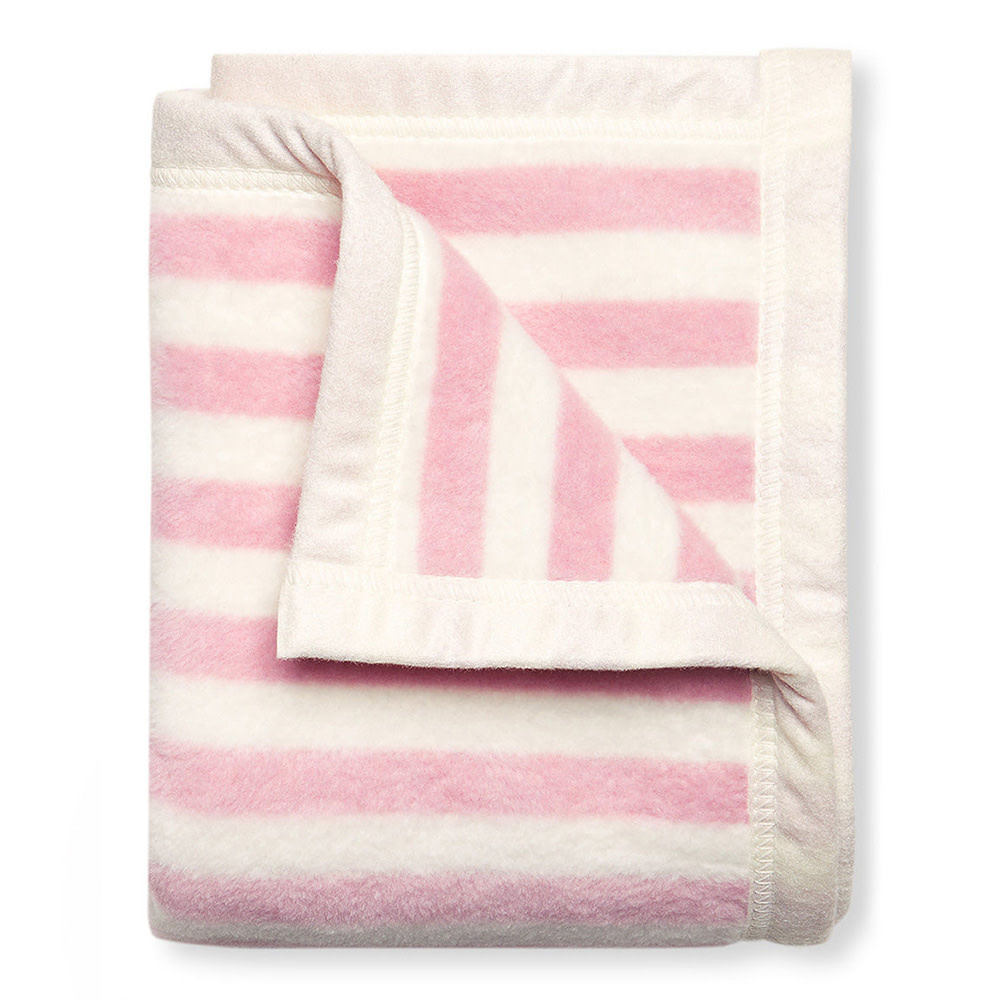 Chappywrap ChappyWrap Mini Blanket - Sweet Pea Stripe Blush