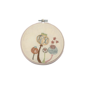 Stitched On Langsford (Tess Johnson) Stitched On Langsford Embroidery Hoop - Floral Puffs