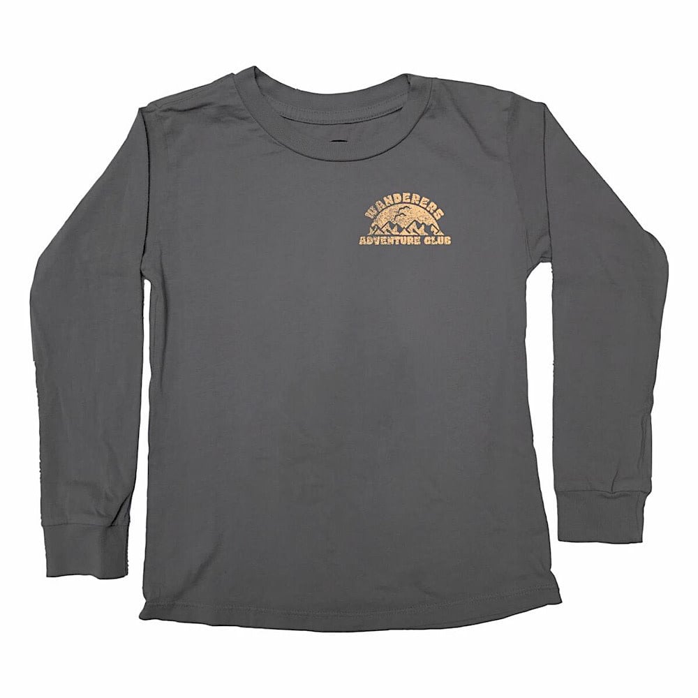 Tiny Whales Tiny Whales Adventure Club Long Sleeve Tee - Faded Black