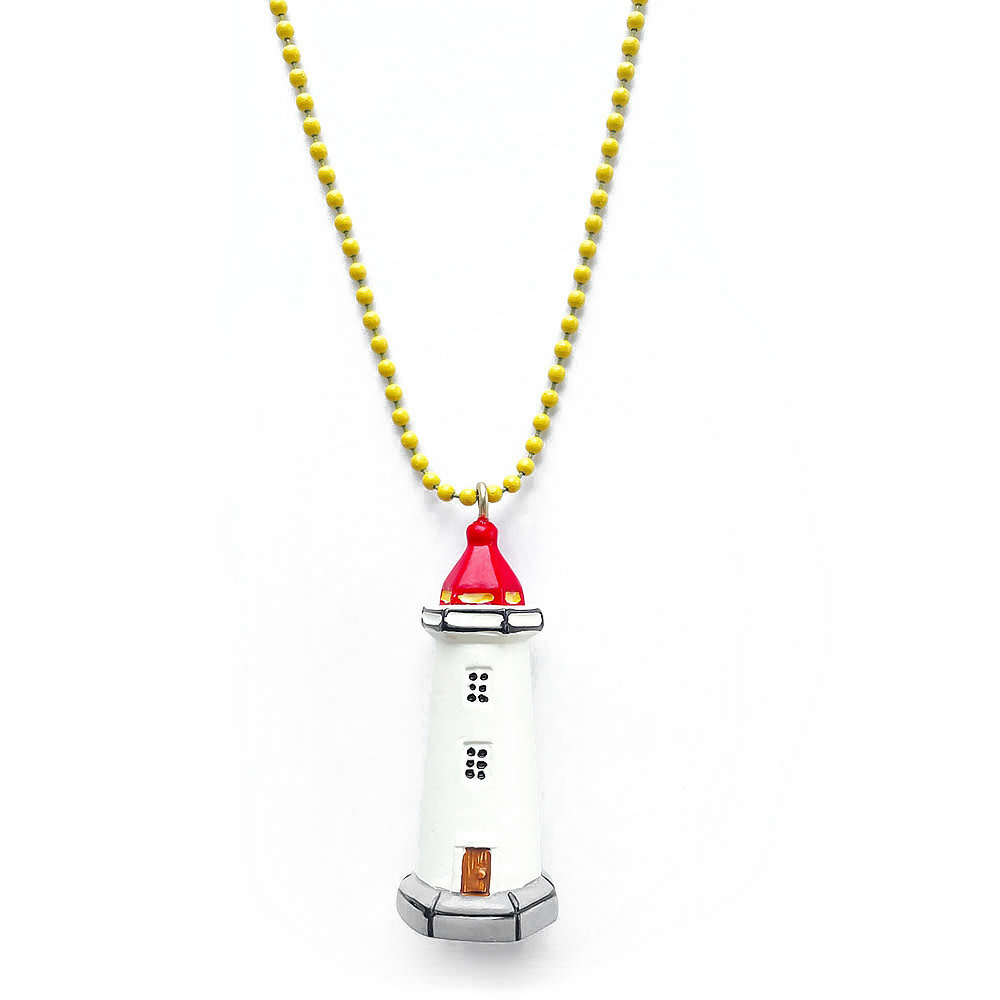 Gunner & Lux Gunner & Lux Charms Necklace - Lighthouse with Glow In the Dark Searchlight