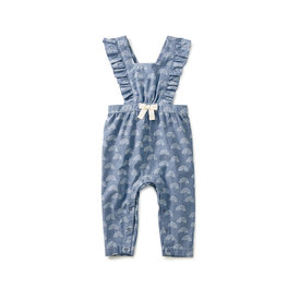 Tea Collection Tea Collection Ruffle Cross-Back Baby Romper - Simple
