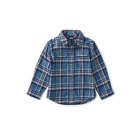 Tea Collection Tea Collection Flannel Button Up Baby Shirt - Kyoto Plaid
