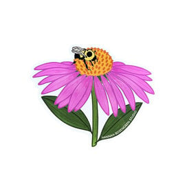 Hannah Rosengren Hannah Rosengren Sticker - Coneflower Bumble Bee