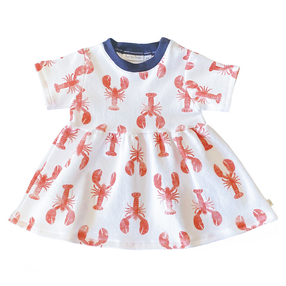 Plaid Pine Designs - Lobster Print Dress