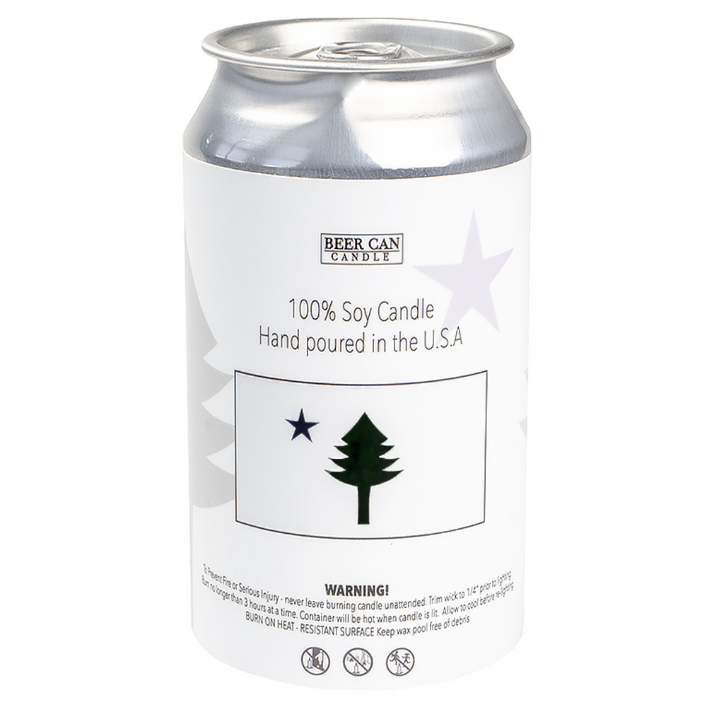 Beer Can Candle - Original Maine Flag