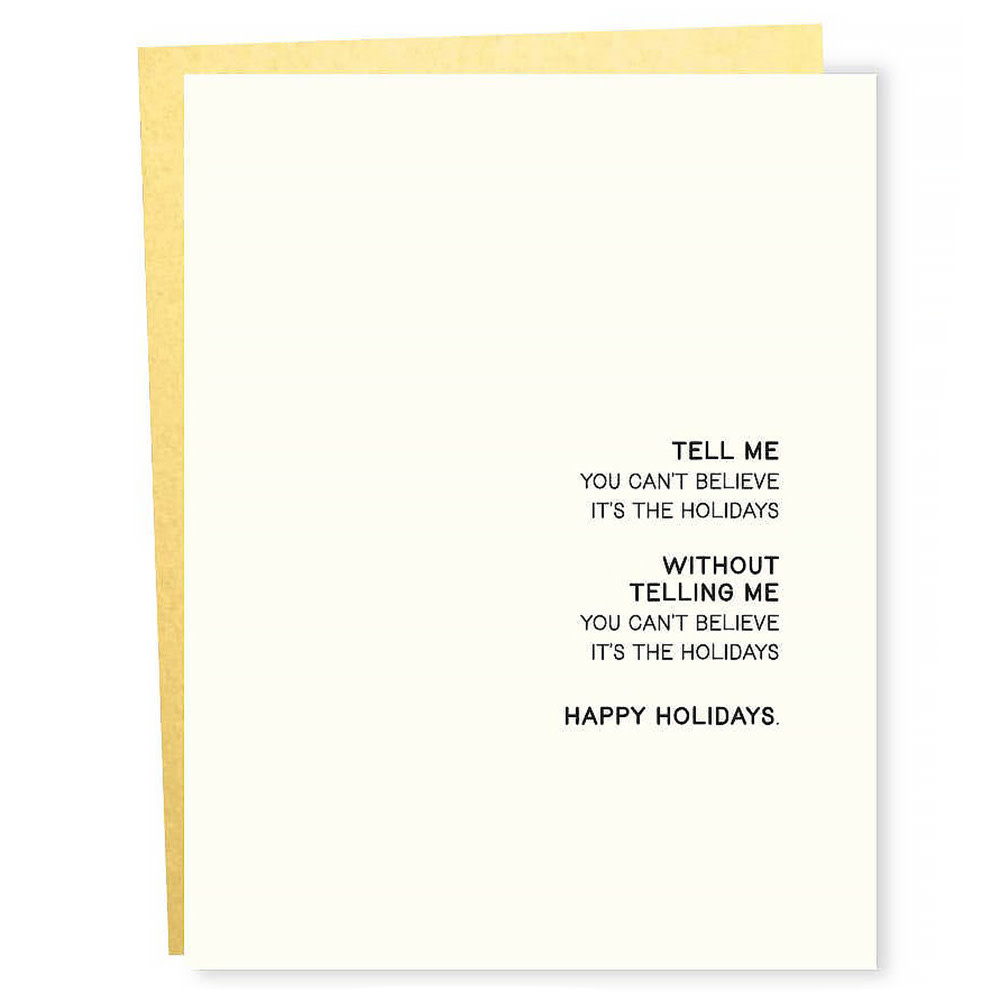 Sapling Press Card - Can’t Believe