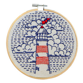 Hook, Line & Tinker Embroidery Kits Inc Hook, Line & Tinker Embroidery Kit - Lighthouse