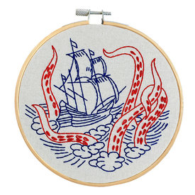 Hook, Line & Tinker Embroidery Kits Inc Hook, Line & Tinker Embroidery Kit - Release The Kraken