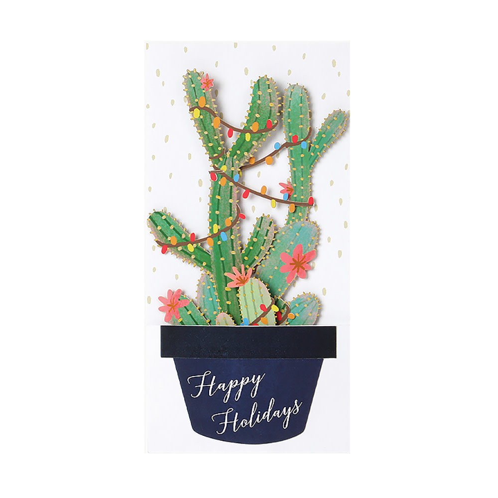 Pop Up Card - Christmas Cactus