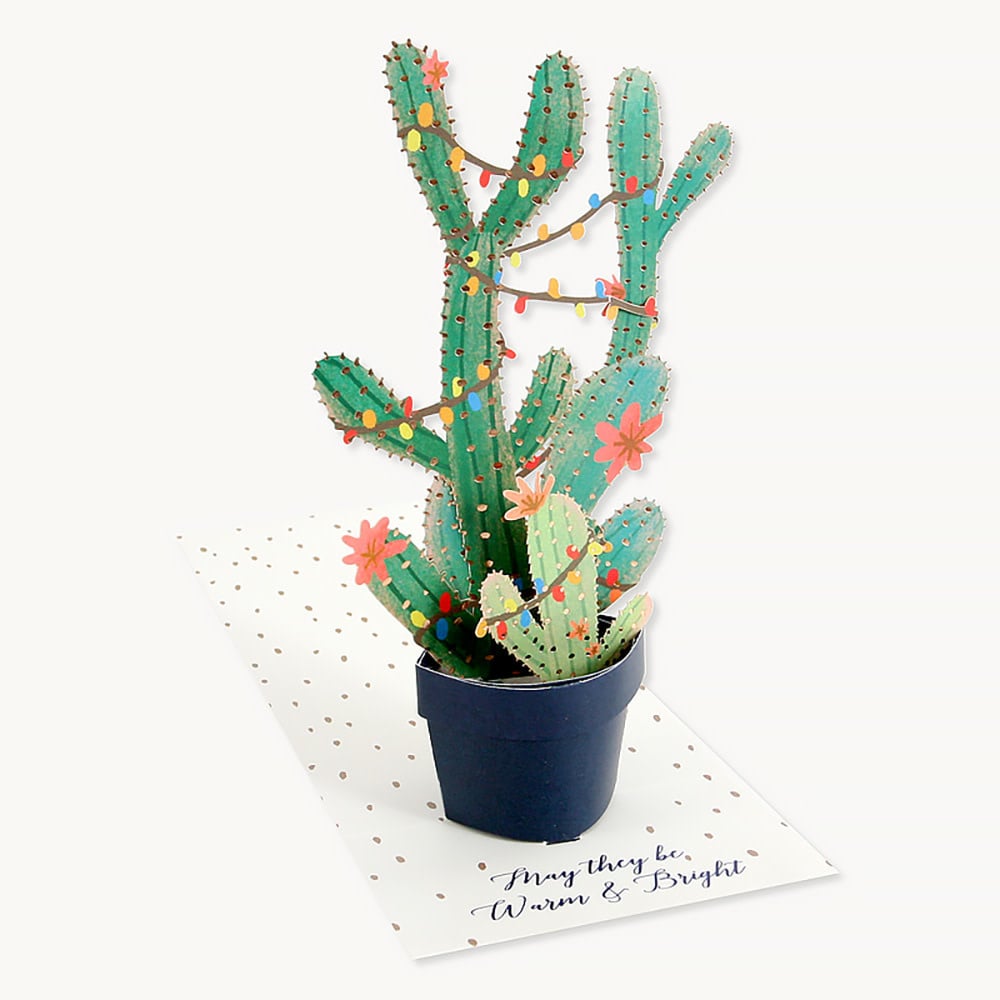 Pop Up Card - Christmas Cactus