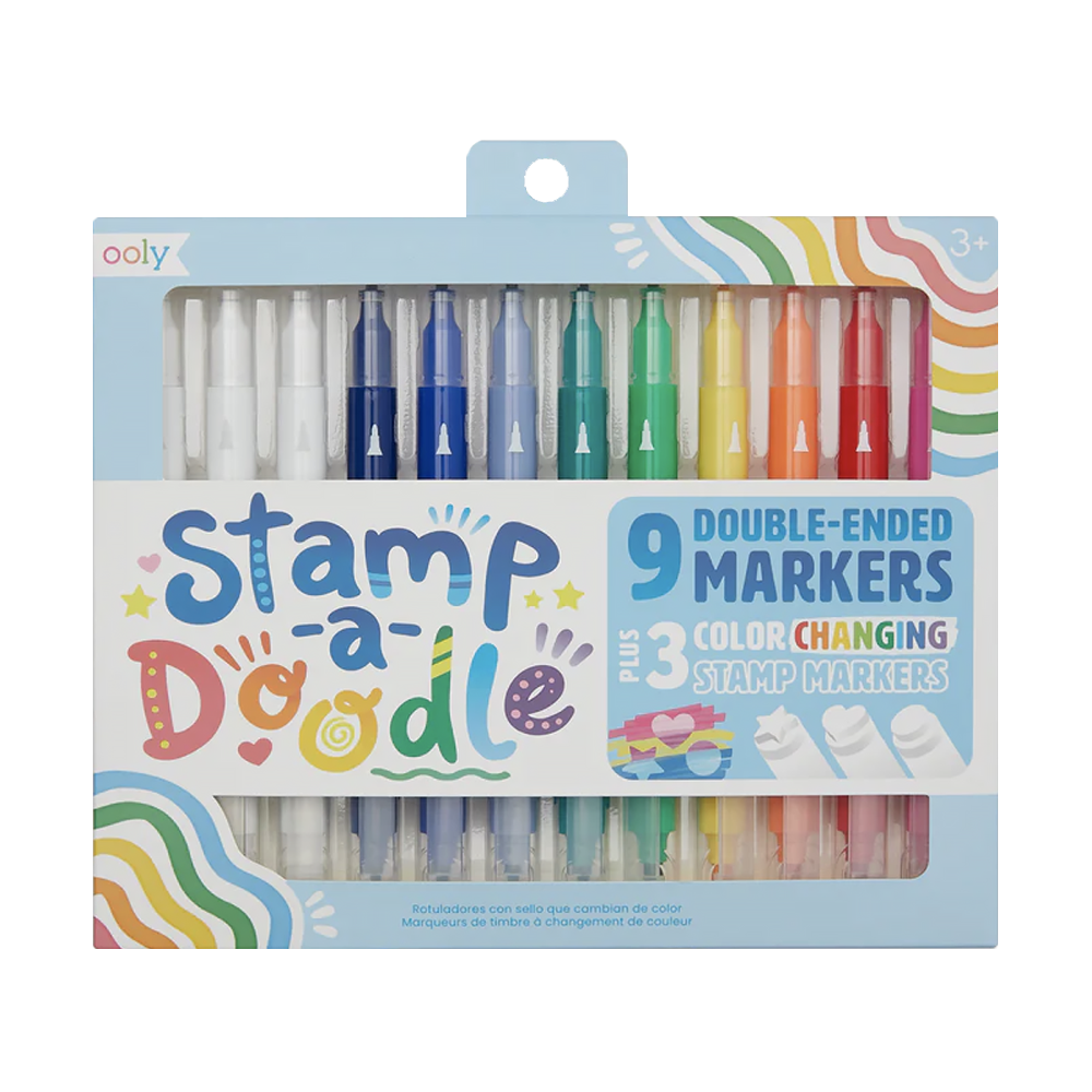Ooly Ooly Stamp A Doodle Double Ended Markers - Set of 12