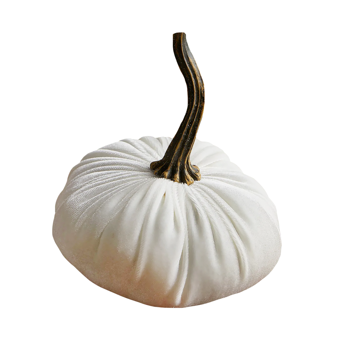 Your Heart's Content - Small Velvet Pumpkin - Ivory