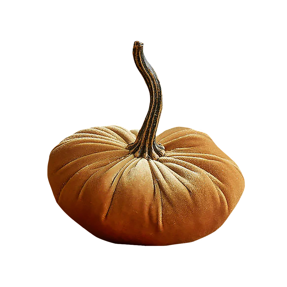 Your Heart's Content - Small Velvet Pumpkin - Gold