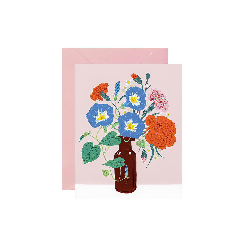 Oana Befort Card - Morning Glory Vase