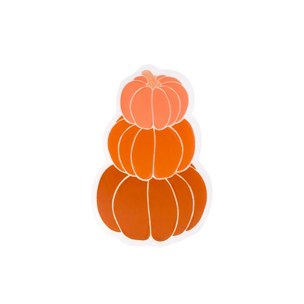 Elyse Breanne Design Elyse Breanne Design Clear Sticker - Pumpkin Stack