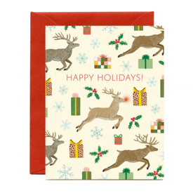 Yeppie Paper Yeppie Paper Box Set of 8 Cards - Reindeer Holiday