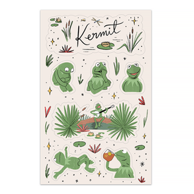 Abbie Ren Illustration Abbie Ren Illustration - Kermit Sticker Sheet