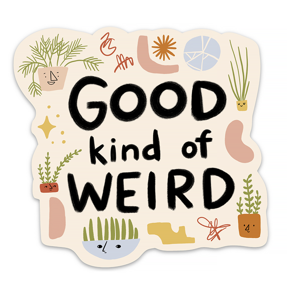 Abbie Ren Illustration Abbie Ren Illustration - Good Kind of Weird Sticker