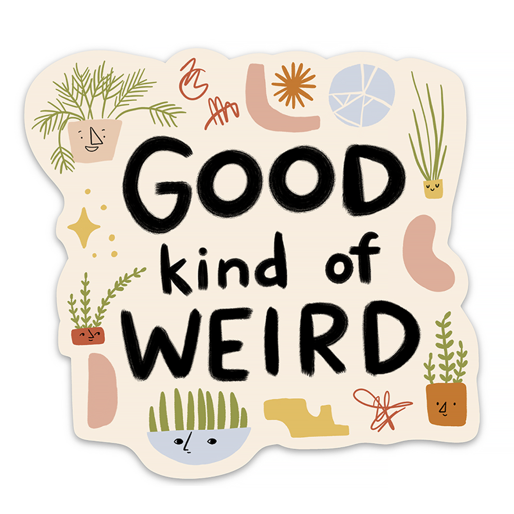 Abbie Ren Illustration - Good Kind of Weird Sticker