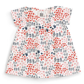 Winter Water Factory Winter Water Factory Lily Baby Dress - Meadow Red, Pink & Navy