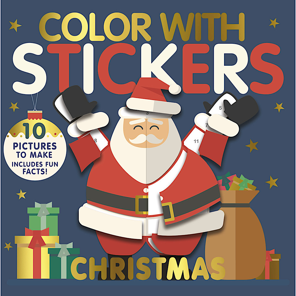 Penguin Color with Stickers - Christmas Paperback Book