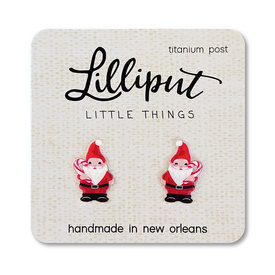 Lilliput Little Things Lilliput Little Things Earrings - Santa Gnome