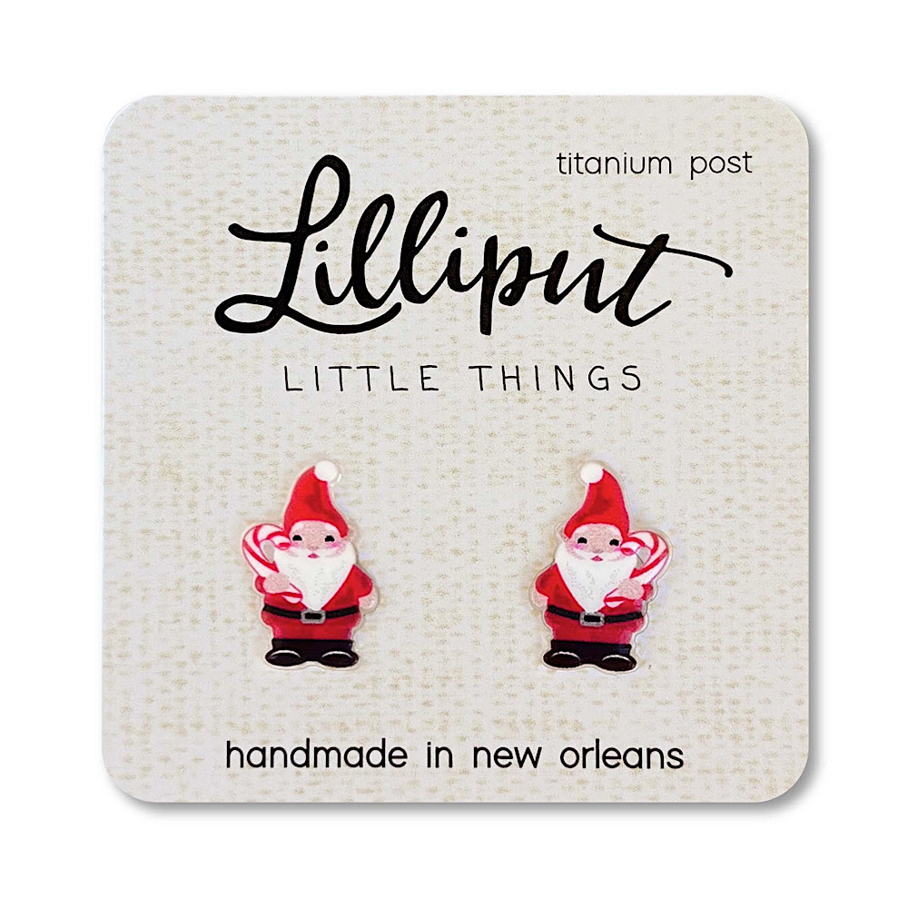 Lilliput Little Things Earrings - Santa Gnome