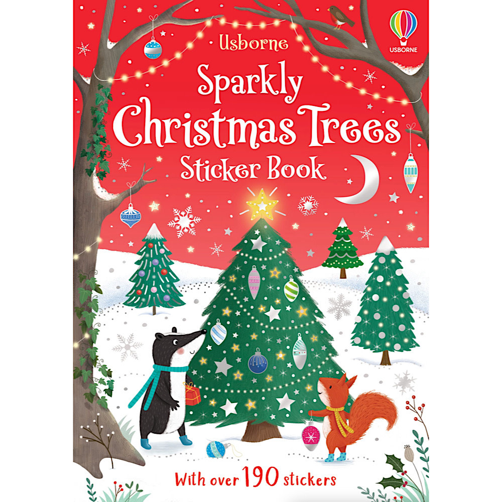 Harper Collins Little Sparkly Sticker Book - Christmas Trees