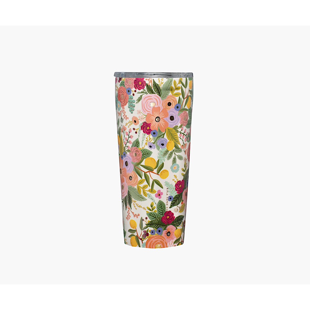 Corkcicle + Rifle Paper Tumbler 24oz - Garden Party Cream