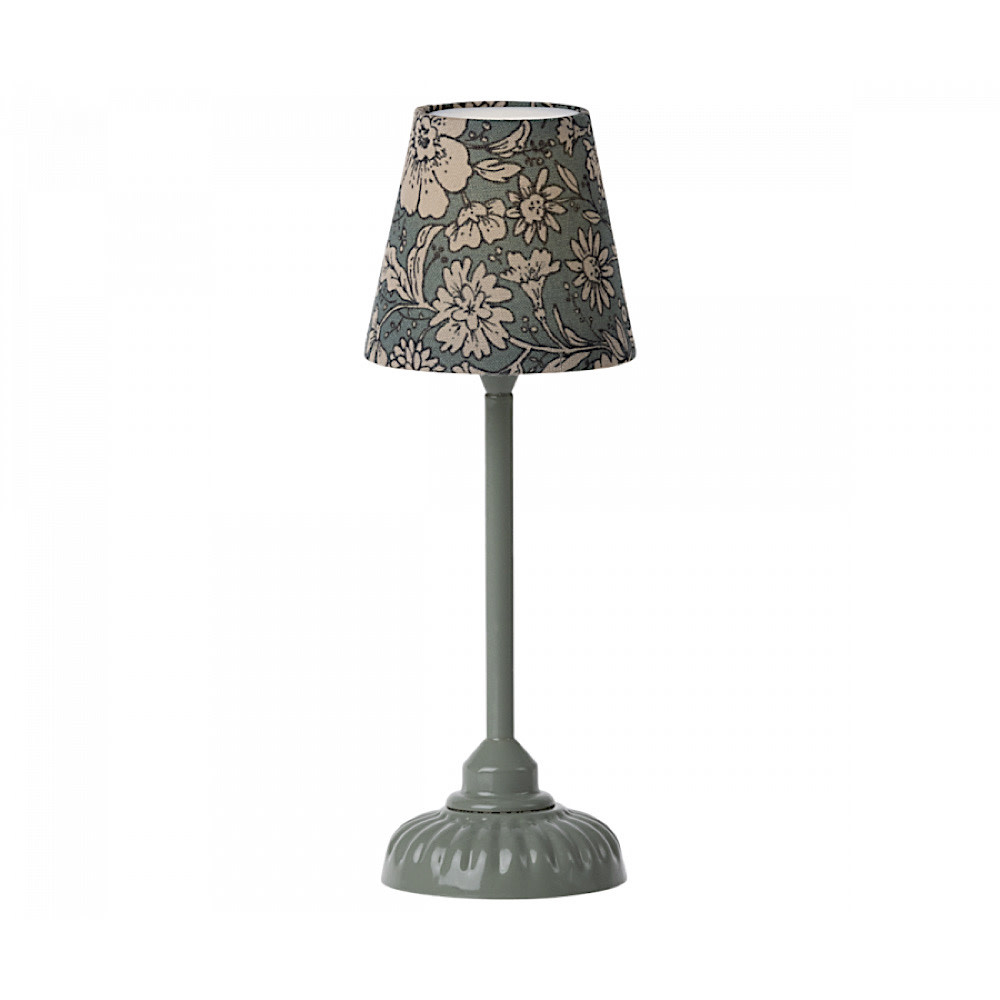 Maileg Small Vintage Floor Lamp - Dark Mint