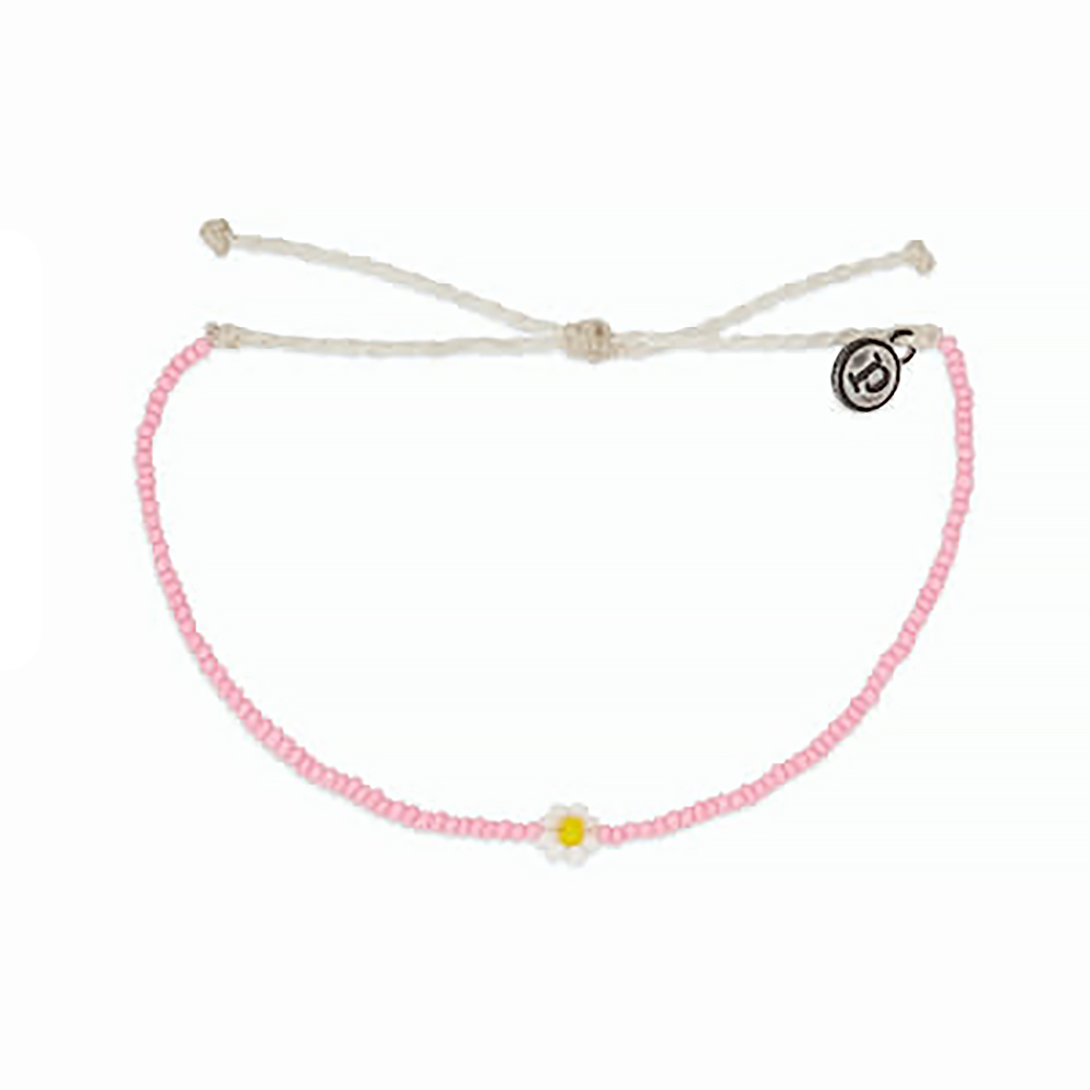Pura Vida Pura Vida - Seed Bead - Spring Daisy - Pink