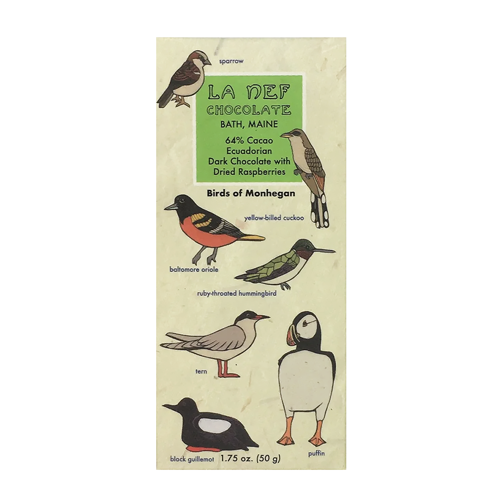 La Nef Chocolate - Birds of Monhegan Dark Chocolate Bar