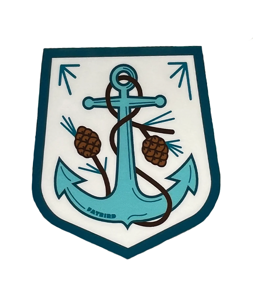 Mary Reed Anchor & Pine Sticker